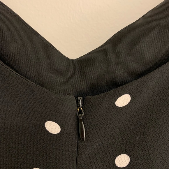 White & black polka dot jumpsuit. Monteau. Size M. - Picture 5 of 8